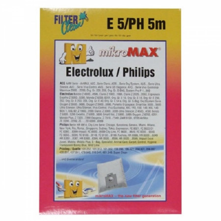 Set 4 buc saci de aspirator + filtru Philips PowerGo FC8246 FC8240