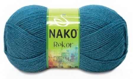 Poze Fir de tricotat sau crosetat - Fire tip mohair din acril premium Nako REKOR  ALBASTRU 185