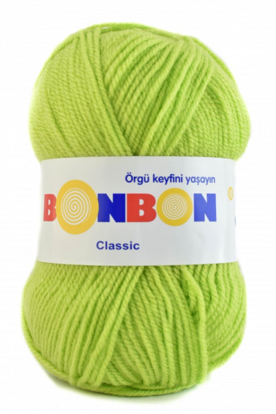 Poze Fir de tricotat sau crosetat - Fire tip mohair din acril BONBON CLASIC VERNIL 98228