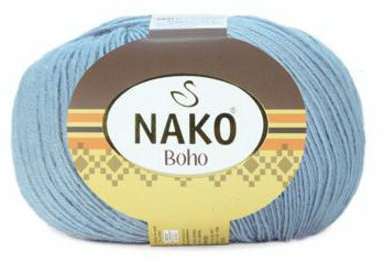 Poze Fir de tricotat sau crosetat - Fire tip mohair din lana si polyamida Nako BOHO BLEO 12408