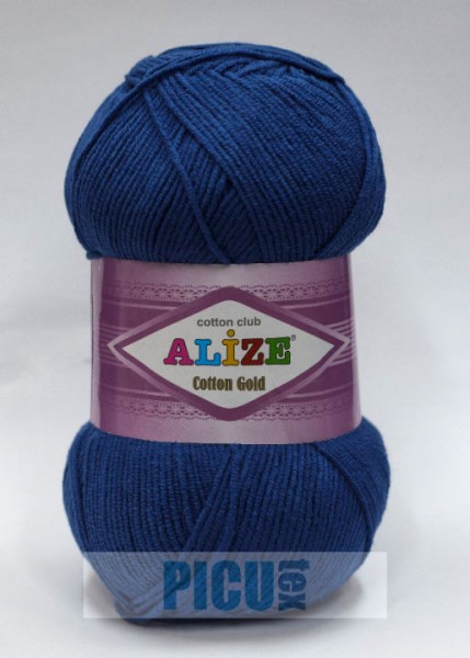 Poze Fir de tricotat sau crosetat - Fir ALIZE COTTON GOLD ALBASTRU 279