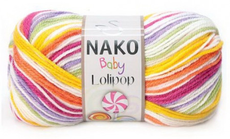 Poze Fir de tricotat sau crosetat - Fire tip mohair din acril degrade Nako Lolipop mix 80432