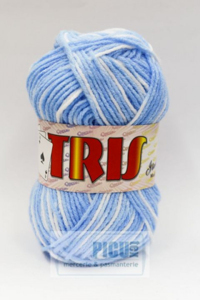 Poze Fir de tricotat sau crosetat - Fire tip mohair din acril CANGURO - TRIS IMPRIMAT DEGRADE 369