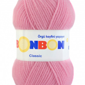Fir de tricotat sau crosetat - Fire tip mohair din acril BONBON CLASIC ROZ 98221