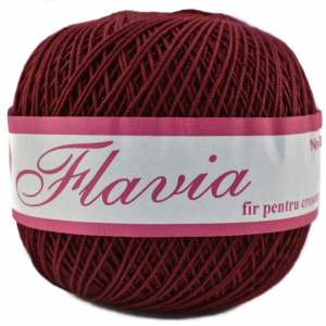 Fir de tricotat sau crosetat - Fire Bumbac 100% FLAVIA ROMANOFIR BOBINA GRENA 1334