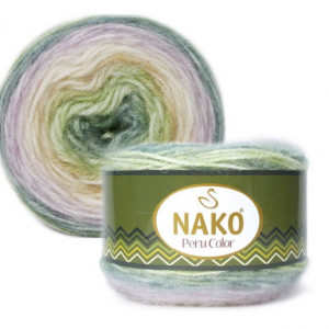 Fir de tricotat sau crosetat - Fire din amestec alpaca, lana si acril Nako Peru Color - COD 32185