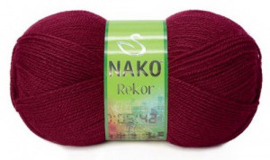 Fir de tricotat sau crosetat - Fire tip mohair din acril premium Nako REKOR GRENA 3630