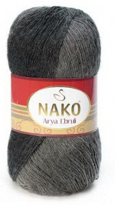 Fir de tricotat sau crosetat - Fire tip mohair acril NAKO ARYA EBRULI DEGRADE 86398
