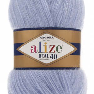 Fir de tricotat sau crosetat - Fire tip mohair din acril Alize Angora Real 40 Bleo 40