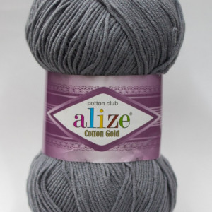 Fir de tricotat sau crosetat - Fir ALIZE COTTON GOLD GRI 87