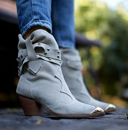 Ciocate Olivia Grey din Piele Naturala