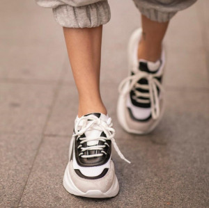 Adidasi Adelle white+black