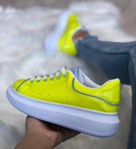 Adidasi Alexander cu insertii reflectorizanteYellow