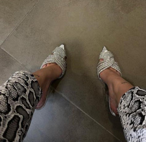 Pantofi Mira Silver