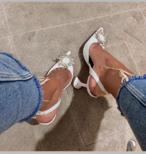 Pantofi Sindy White