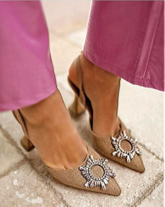 Pantofi Sindy Beige