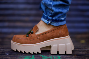 Mocasini Camel