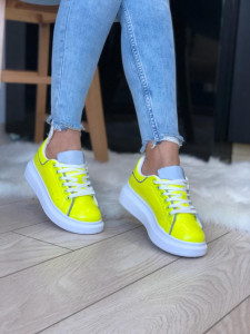Adidasi Alexander cu insertii reflectorizanteYellow
