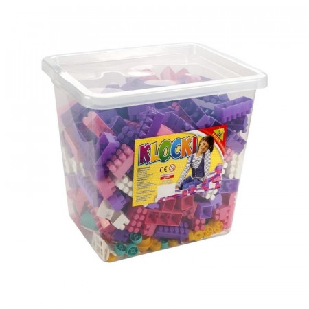 Cuburi constructii 500 piese/cutie, 28 mm, pentru fetite - Tupiko