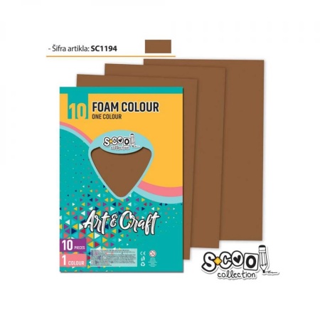 Hartie buretata, maro deschis, 10buc/set, 20x30 cm - S-COOL