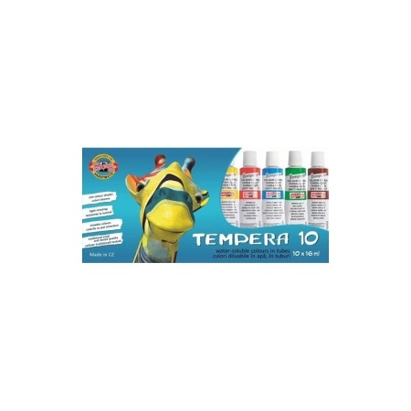Tempera 16 ml 10 culori|set - Koh-I-Noor