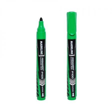 Marker permanent markline, , verde MP100GRE – Linc