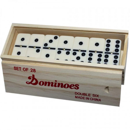 Domino, cutie din lemn