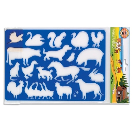 Sablon animale ferma, 26,5x18,5 cm - Koh-I-Noor