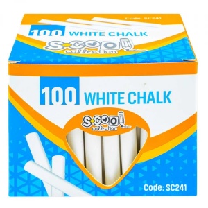 Creta alba anti-dust, 100 buc/cutie - S-COOL