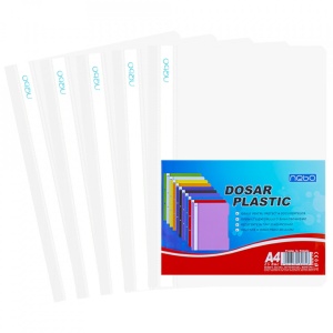 Dosar plastic A4, Alb - NEBO
