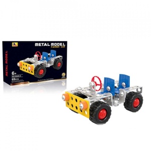 Joc constructii metal, Jeep, 69 piese
