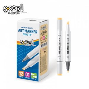 Marker cu 2 capete, 6mm/3mm, Piersica - S-COOL