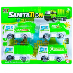 Masinute salubrizare, 4 buc/set