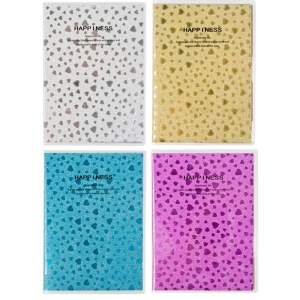 Notes A7 Glitter, diverse culori - STARPAK