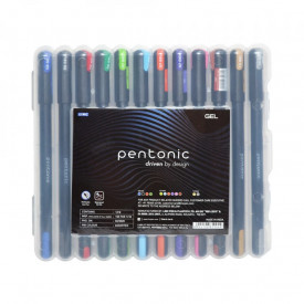 Pixuri cu gel Linc Pentonic, 12 culori/set 856SET – Linc