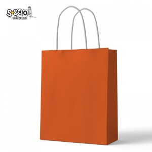 Punga hartie Craft, portocalie, 26x32x12 cm - S-COOL