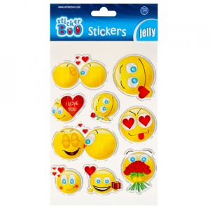 Stickere Emoticon, 15x25 cm - STARPAK