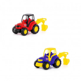 Tractor-excavator - Champion, 36x22x31 cm, Polesie