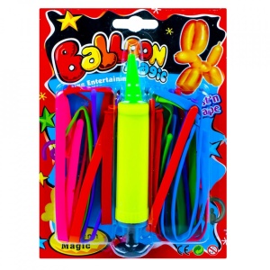 Baloane cu pompa, 16 buc/blister