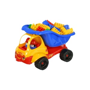 Basculanta cu figurina si cuburi - Tupiko
