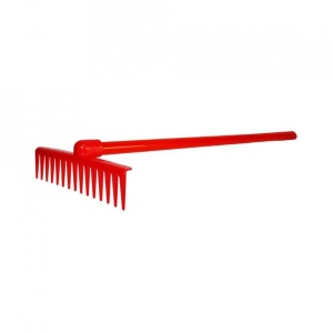 Grebla din plastic, 61 cm, rosie - ROBENTOYS