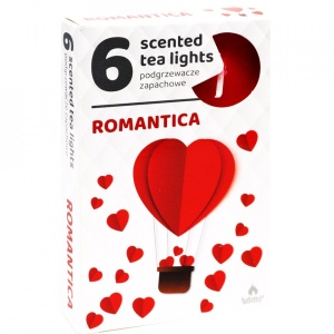Lumanari pastila, Romantic, diametru 2cm, 6 buc/set