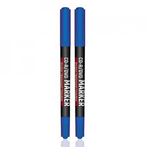 Marker CD/DVD 2 capete, albastru, 0,5-0,1 mm, 12 buc/set - OFFISHOP