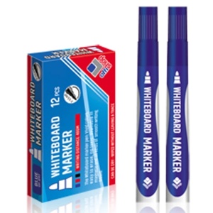 Marker whiteboard, albastru, 2-3,5 mm, 12 buc/set - OFFISHOP