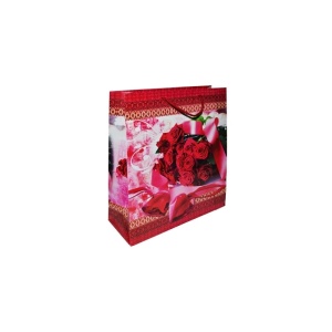 Punga cadou cu flori, 26x32x10 cm