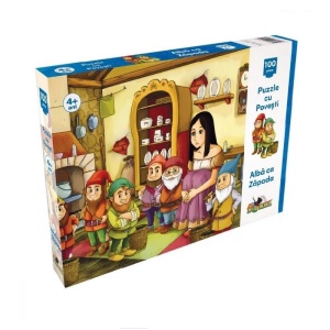 Puzzle 100 piese Alba ca Zapada