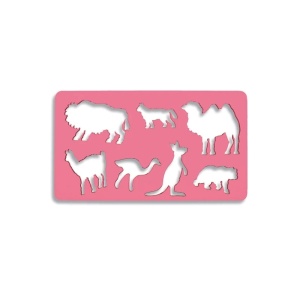 Sablon 7 animale salbatice, 21x18,5 cm - Koh-I-Noor