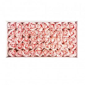 Trandafiri decorativi, din sapun, 50 buc/set - ROZ PAL