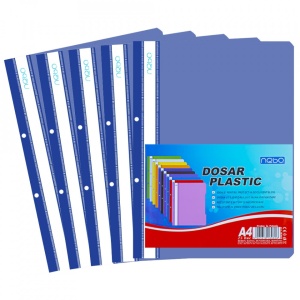 Dosar plastic A4, Albastru inchis - NEBO