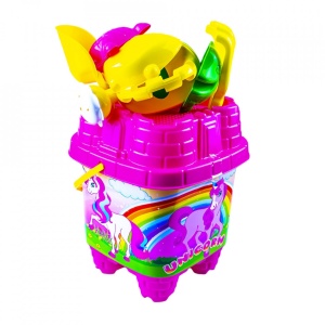 Galetusa nisip castel + accesorii, 8 buc/set